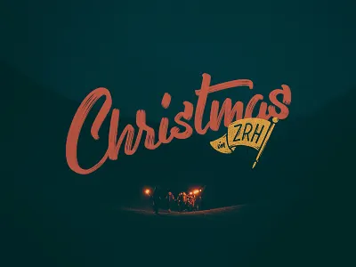 A Swiss Christmas brush pen christmas flag hand lettering illustration lettering torch type typography