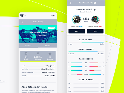 Mobile App app betting design jungle mobile ui uk ux