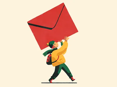 Postal Dates art artist boy christmas fine art giclee illustration illustrator online shop post print print ad shop