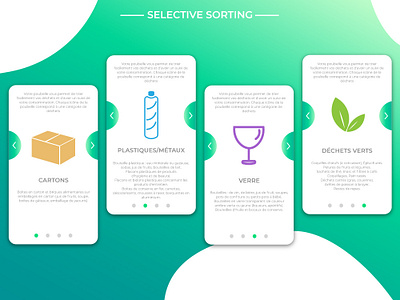 Citizen Earth selective sorting icon app ecology gradient green app icon ui ux ux design vector wireframe