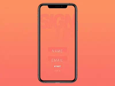 Sign Up Screen 001 dailyui dailyui 001 signup