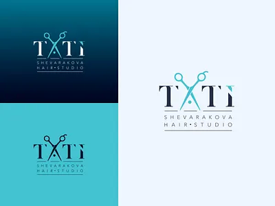 The logo for Shevarakova Hair Studio design graphic design icon logo logodesign vector