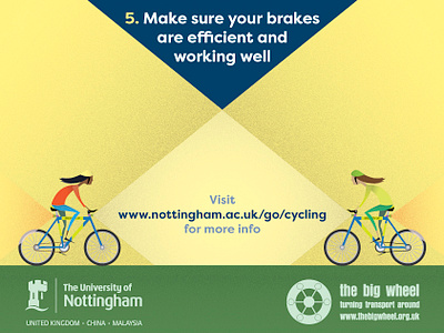 Brighten Up Top Tips V2 cycling design illustration info graphic poster design stippling