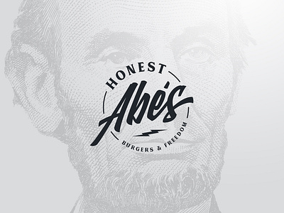 Honest Abe's Logo Concept abraham lincoln brand identity brand identity design branding burgers food lnk logo logo design logotype nebraska restaurant restaurant branding restaurant design