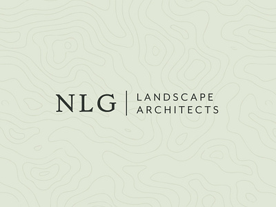 NLG Logo architects branding color design green lawncare logo