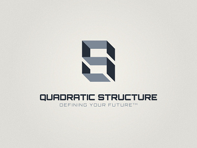 QUADRATIC STRUCTURE (My take on Rich Baird's SB) architects branding construction font lettering logo logodesign logotype minimal logo typogaphy