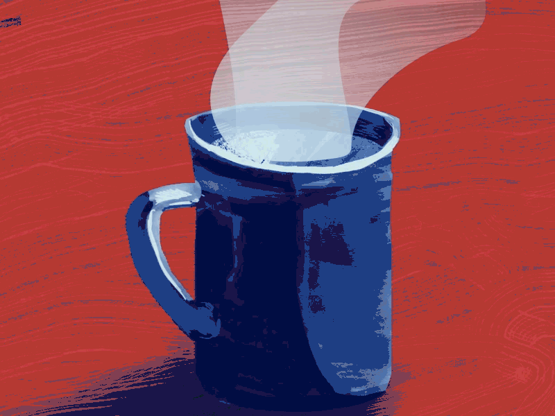 Hot Beverage | Holiday Daily Project | 2018 30 days of motion ae after effects animated animation coco coffee design holiday illustration mograph motion graphics mug photoshop steam tea