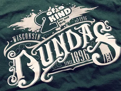 Dundas Apparel brand branding design drawing handlettering lettering logo oldschool retro vintage