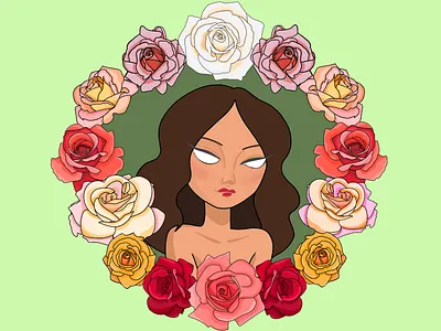 Mirror, mirror on the wall illustration illustrator procreate vector style