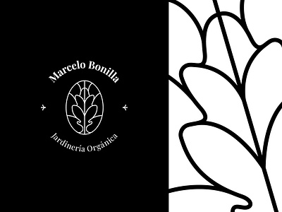 Leaf black black white circle garden gardener gardening illustration leaf leaf logo leaves lines logo