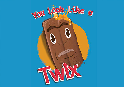 You Look Like a Twix character art character creation chocolate comic food illustration time out twix vector