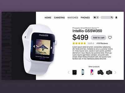 Daily UI #012 - E-Commerce Item dailyui typography web web design
