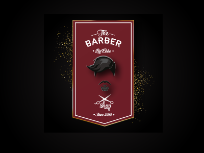 The Barber app brand branding clean design flat icon identity illustration ios lettering logo minimal vector web website