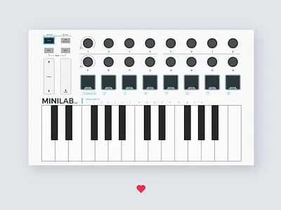 Arturia Minilab MKII adobe illustrator cc arturia design illustration midi minilab mkii synth