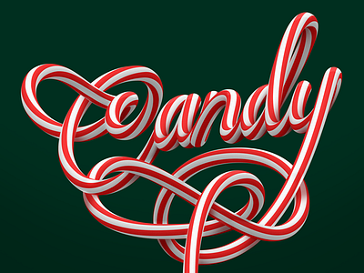 Candy! candy christmas color lettering letters