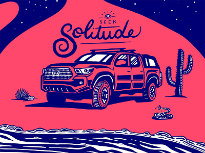 4x4 Series 1/3 illustration nature offroad overlanding solitude tacoma toyota vehicle