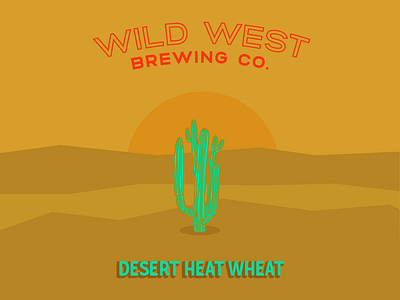 Wild West / 02 beer branding brewery cactus desert design identity illustration label design southwest type typography western wild west