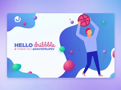 Hello Dribbble! branding design first shot graphic design hello dribbble