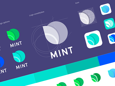 Mint launcher logo design icon illustration design logo lunch mint