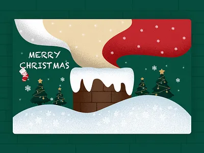 Christmas christmas christmas ball christmas tree design golden green illustration red snow sock star white