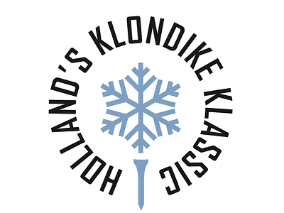 Klondike Klassic Logo branding golf ball logo logo design snowflake