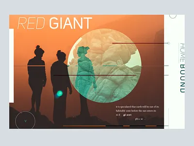 Habitable Zone design sketch space typography ui web