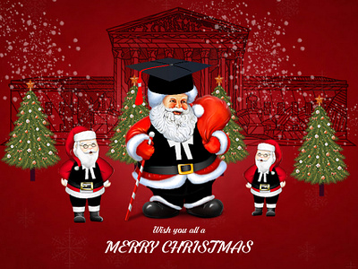 Merry Christmas design poster art
