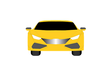 Yellow car vector app car design flat illustration illustrator interface lambhorghini vector yellow yellow pages