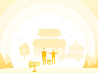 Life is a reincarnation app design illustration ui web 插图