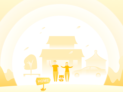 Life is a reincarnation app design illustration ui web 插图