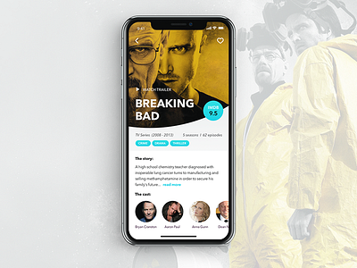 Movie App app breaking bad ios iphone movie ui