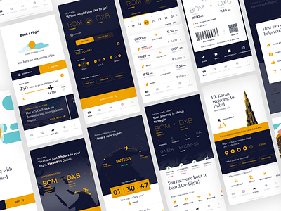 Air Travel App Concept airplane airways concept flight ui pack ui ux ui ux design