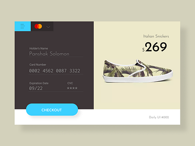 Credit Card Checkout. Daily UI #002 checkout form checkout page dailyui ecommerce figma minimalist ui ui kit ux designer web