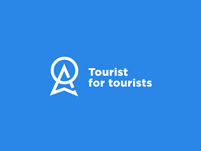 Tourist for tourists 2018 2019 brand branding clean design flat free identity location location app logo search shop shop logo tourist trevel typography