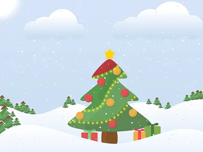 Christmas Scene christmas scene design sketch app