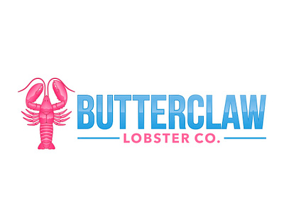 Butterclaw Lobster Co Winning Logo brand identity brand identity design branding coreldraw design designs illustration lobster logo logo design logodesign modern restaurant seafood vector