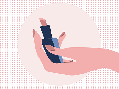 lipstick cosmetics hand illustration lipstick pink women