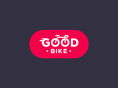 Good bike branding design flat illustration logo typography vector