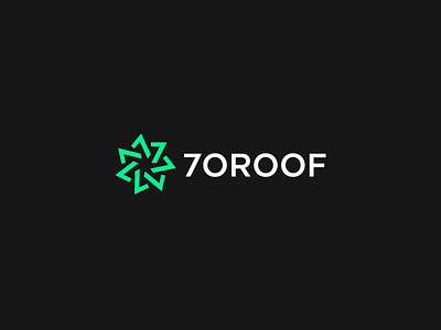 7OROOF 7 7oroof arabic egypt green logo numbers web webdesign