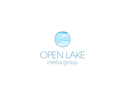 Open Lake Media branding design logo simple vector