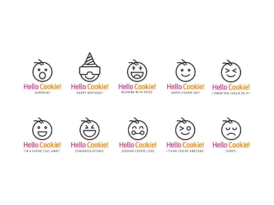 Emojis Demo 3 app screens branding logo mobile app design