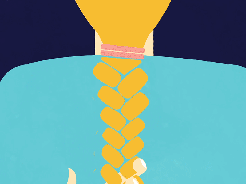 It's Only Hair - Hair Donation alopecia animation animation 2d animation after effects animation art bald design documentaries documentary documentary animation hair hair cut illustration