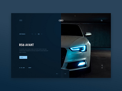 RS6 audi car design digital photography rs6 screen ui