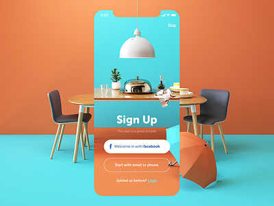 Restaurant App Sign Up 3d app app design design design studio eating out food graphic design interaction interface mobile mobile app restaurant restaurant app sign in screen sign up ui user experience user interface ux