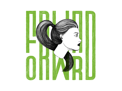 Forward design digital drawing illustration lettering photoshop portait type typography