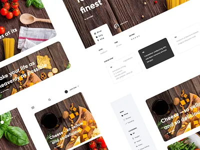 Recipe app concept app branding clean concept design food landing page recipe ui ux web webdesign website