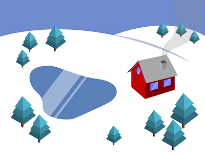 winter day illustration snow day winter