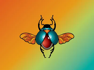 artistic rebirth concept design icon illustration vector