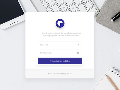 Subscribe Form Light design flat flat design form sketch subscribe subscribe form ui ui design