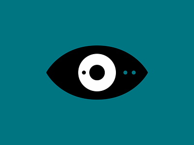 Detailed 2d design eye flat icon vector